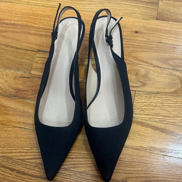 & Other Stories Black Slingback Heels - Picture 1 of 3